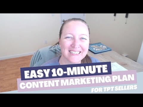 10 Minute Content Marketing Plan for TPT Sellers & Teacherpreneurs | How to Always Know What to Post [Video]