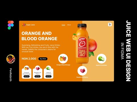 Juice UI/UX Web Design in Figma Tutorial for Beginners… [Video]