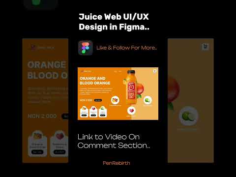 Juice UI/UX App Design in Figma Tutorial for Beginners.#figmadesign [Video]