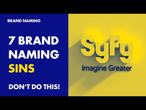 How To Name Your Brand – 7 Brand Naming Sins To AVOID! [Video]