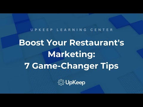 Boost Your Restaurant’s Marketing Strategy: 7 Game-Changing Tips | UpKeep [Video]