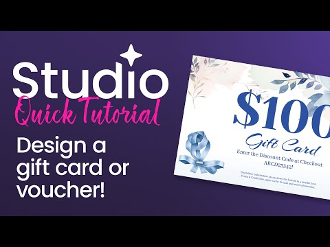 Studio Tutorial: How to Design A Gift Card | Graphic Design Tutorial [Video]