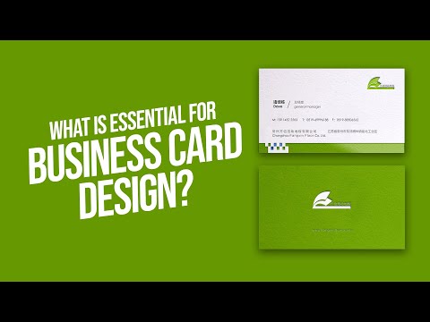 What is essential for business card design? #businesscarddesigns GraphicDesign [Video]