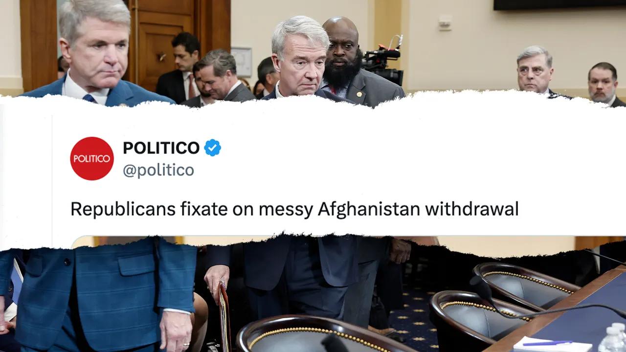 Critics hammer Politico headline claiming ‘Republicans fixate’ on Biden’s ‘messy’ Afghanistan withdrawal [Video]