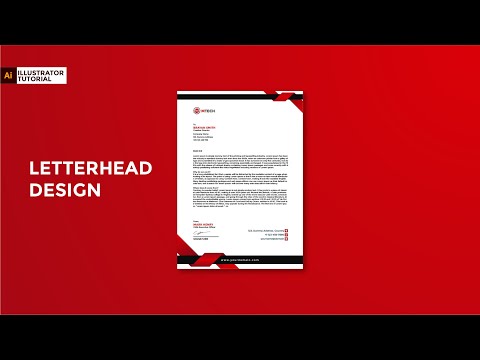 Awesome Letterhead Design in Illustrator | Stationery product design tutorial | The Graphic Owl [Video]