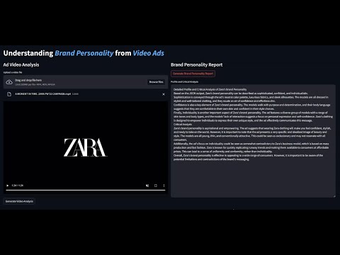 Concept Demo- Understanding Brand Personality from Video Ads