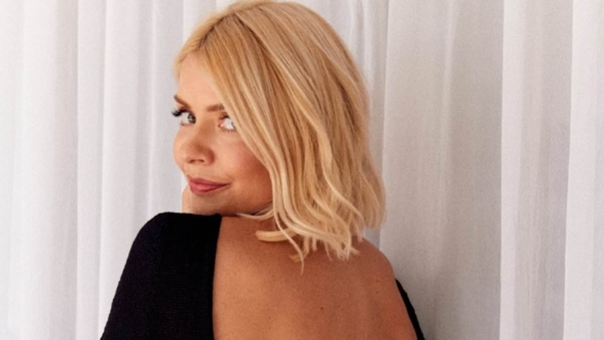 Holly Willoughby cuts a glamorous figure in black backless dress as she promotes Wylde Moon perfume [Video]