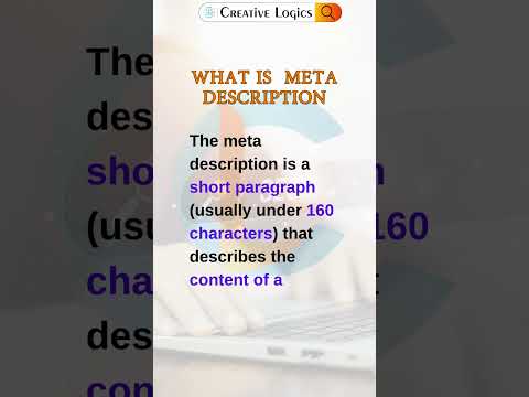 WHAT IS META DESCRIPTION PART-1 [Video]