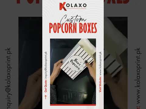 Custom Popcorn Boxes [Video]