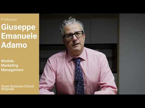 RBS MBA – Professor Giuseppe Emanuele Adamo – Marketing Management [Video]