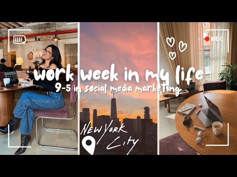 work week in my life in NYC || 9-5 in social media marketing [Video]