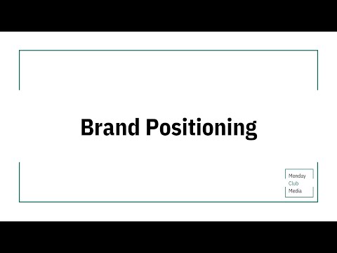 Brand Positioning [Video]