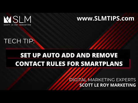 Tech Tip: Set Up Auto Add and Remove Contact Rules for SmartPlans [Video]