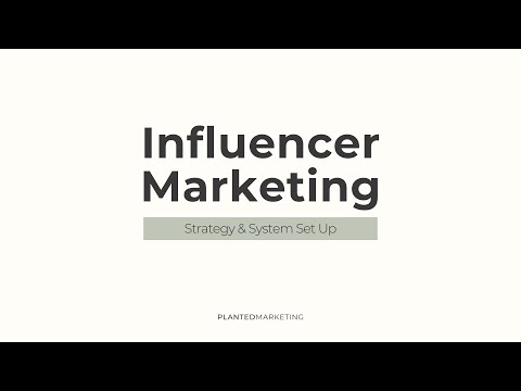 Influencer Marketing Workshop [Video]