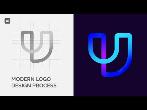 Modern Grid Logo Design | Adobe Illustrator Tutorial [Video]