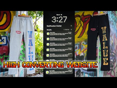 HOW TO DESIGN A CLOTHING BRAND WEBSITE | HIGH CONVERTING THEME ! [Video]