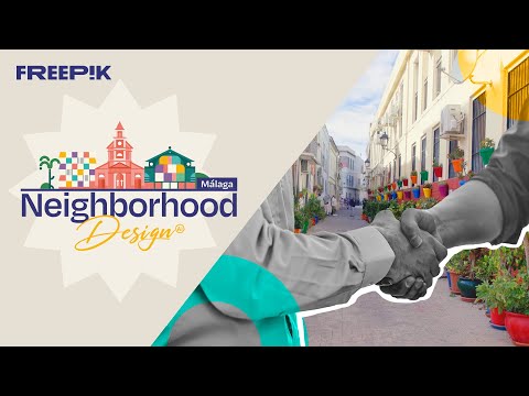 Neighborhood Design 📍 Málaga – AI GRAPHIC DESIGN with Freepik [Video]