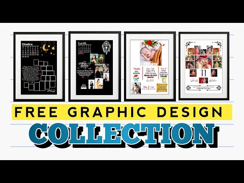 Free Graphic design Collection in PSD (Photoshop File) 2024 [Video]
