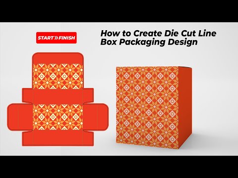Create Die Cut Line Box Packaging Design – Illustrator Tutorial [Video]