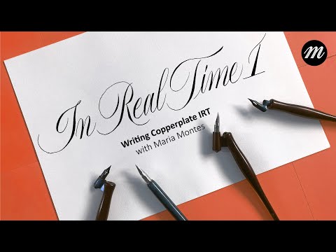 Copperplate Writing In Real Time (Part 1) [Video]