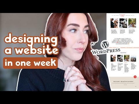 Designing a WordPress Website in ONE WEEK *vlog* [Video]