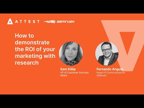 How to demonstrate the ROI of your marketing with research [Video]