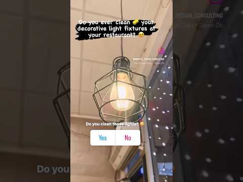 💡Are Your Restaurant Lights Sparkling Clean? ✨ [Video]