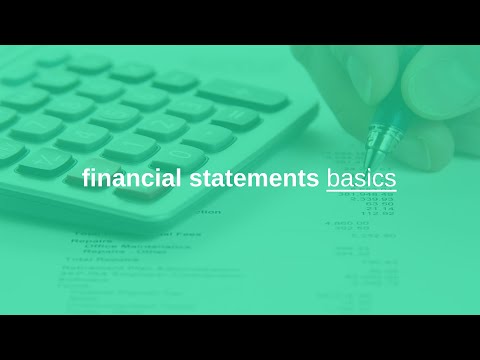 financial statements 101 basics, learning financial statements basics, and fundamentals [Video]