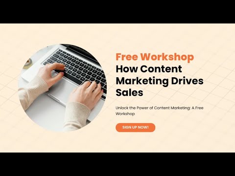 Free Workshop: How Content Marketing Drives Sales Explainer Video