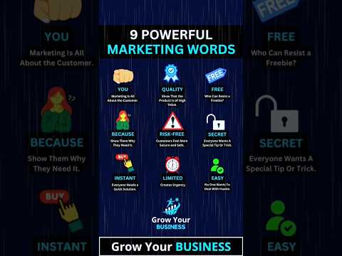 9 Powerful Marketing Words | Grow Your Business 💹 [Video]