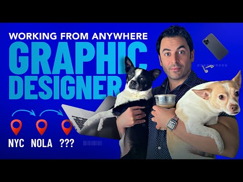Day in the Life of a Graphic Designer (Working From Anywhere) [Video]