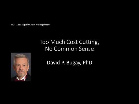 Too Much Cost Cutting, No Common Sense [Video]