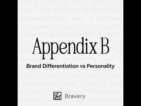 Brand Differentiation vs Personality [Video]