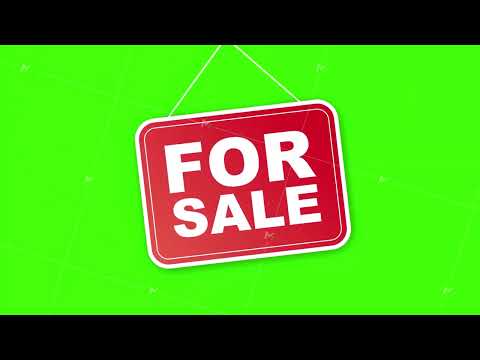 Sale tag. Home for sale sign for marketing design. Motion graphics. [Video]