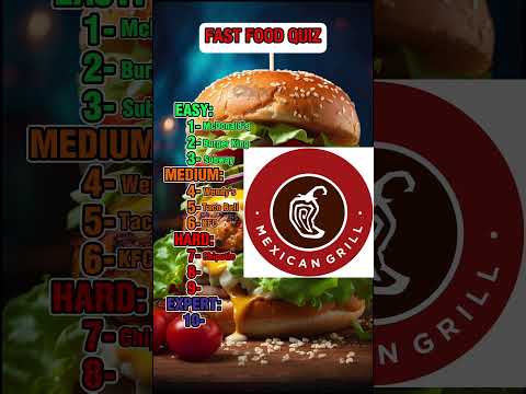 Fast Food Logo Quiz Answers: Test Your Brand Recognition Skills! [Video]