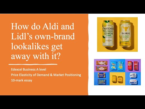 PED, Market Positioning and Branding – How do Aldi and Lidl’s own-brand lookalikes get away with it? [Video]