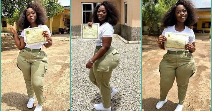 “How Did She Wear her Trouser?” Corps Member’s Body Shape Gets Attention Online, Photos Trend [Video]