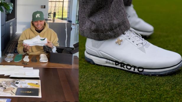 A look at the new Payntr Golf prototype shoes Jason Day will be wearing at the Masters | Golf Equipment: Clubs, Balls, Bags [Video]