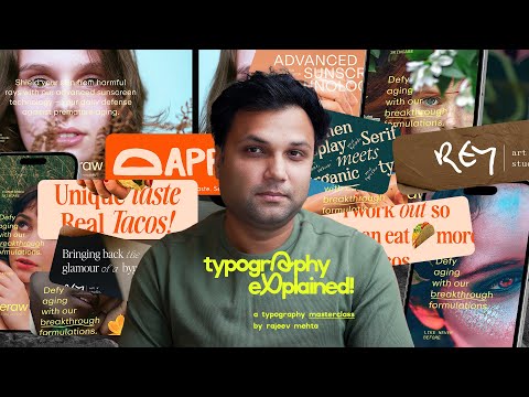 Typography Explained!  – For Logo, Graphic & UI/UX Designers [Video]