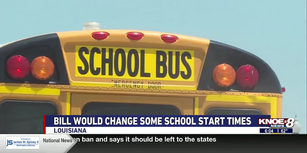 Louisiana bill could potentially change the start time of some schools [Video]