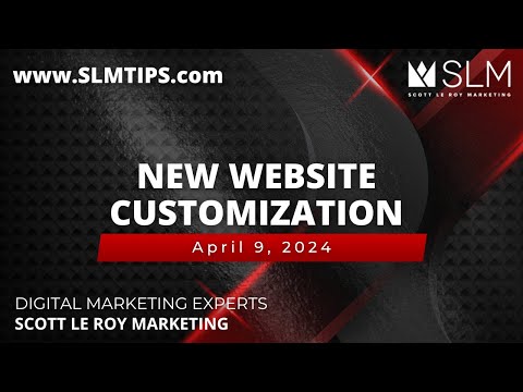 NEW Website Customization 4/9 [Video]