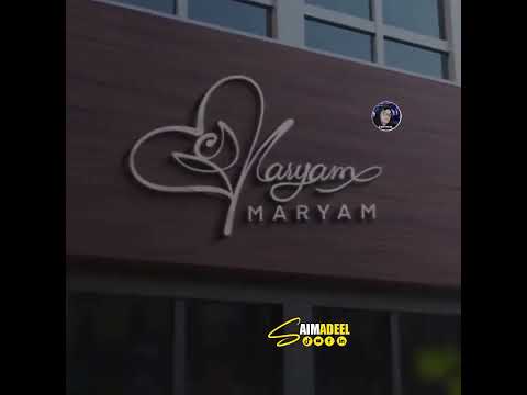 Maryam name logo design & signature style ✌✌😘 [Video]