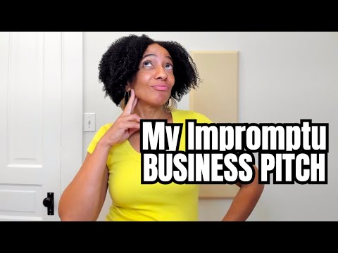 How To Pitch Your Business Authentically, Naturally and On The Fly. Being Perfect Kills Success. [Video]