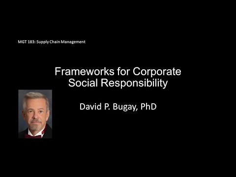 Frameworks for Corporate Social Responsibility [Video]