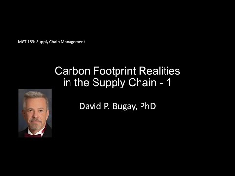 Carbon Footprint Realities in the Supply Chain – 1 [Video]