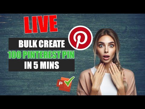 Pinterest Affiliate Marketing Strategy | Bulk Create 100 Pins in Minutes | Powerpoint Tips [Video]