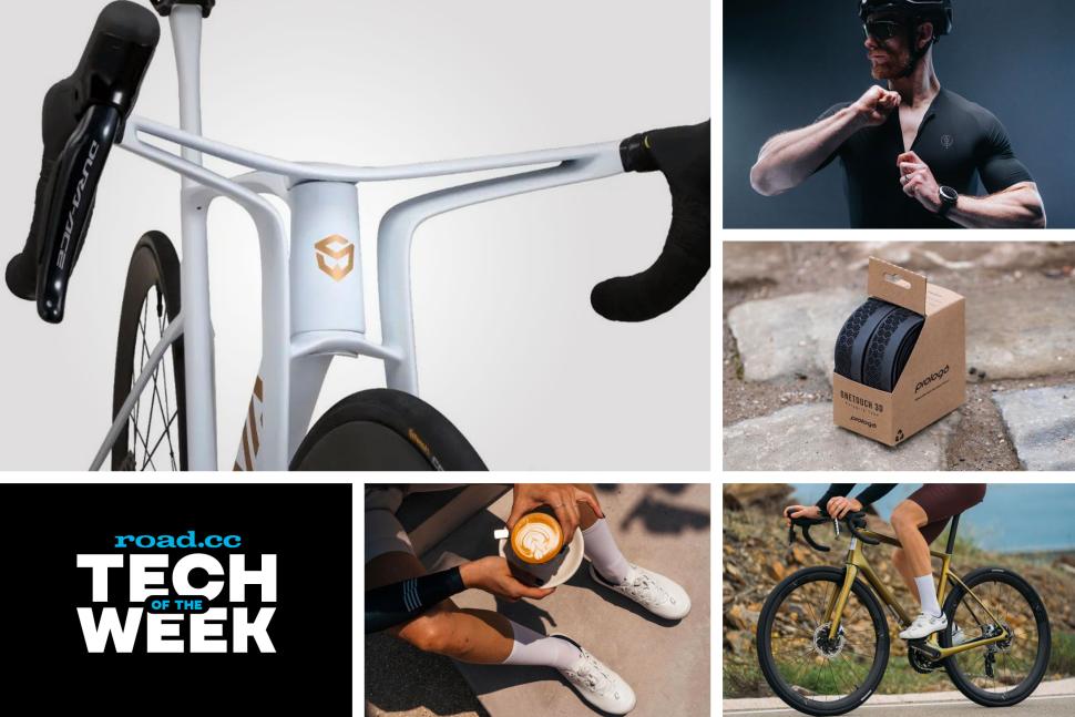 Is the Sava ‘Dream-Maker’ aero bike with its curious dual-fork a Far Eastern bargain? Plus bar tape meets saddle tech, Enve’s new all-road bike, the latest protective bike clothing + loads more tech news [Video]