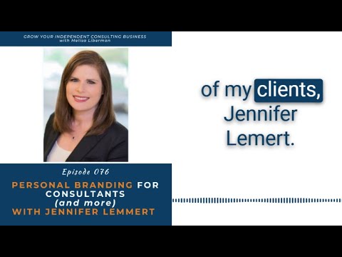EP 076 – Branding Yourself (and more) with Jennifer Lemmert [Video]