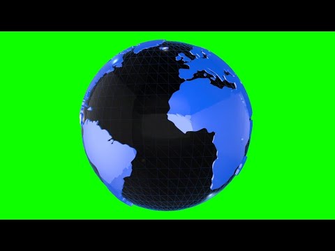 Earth rotation 🌎 | Free 3D Motion Graphics | green screen showcase [Video]