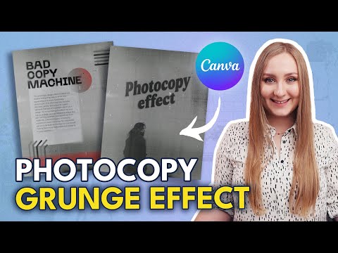 Realistic GRUNGE PHOTOCOPY EFFECT (QUICK & EASY) | Canva Tutorial [Video]
